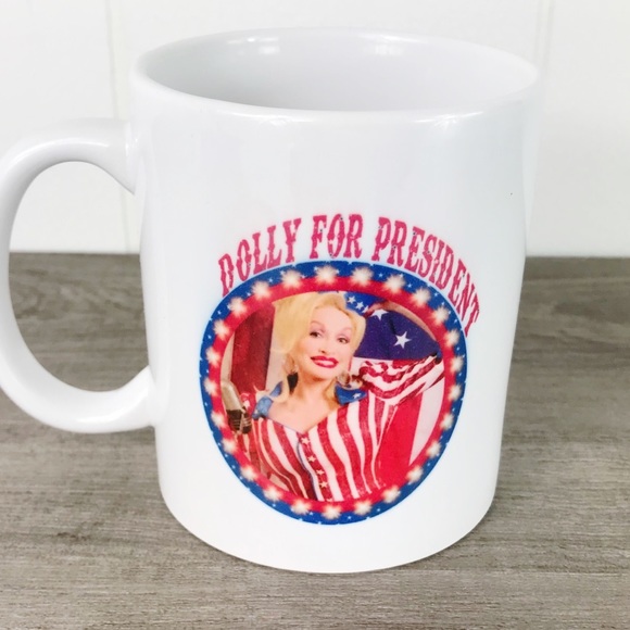SOLD WHISKEY KISS Dolly For President Graphic Mug - Picture 5 of 5